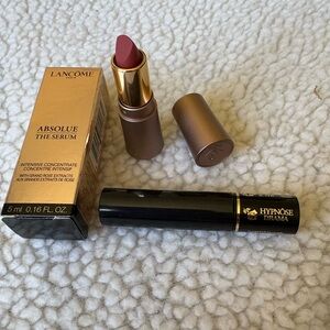 Lancôme Absolue The Serum, Lipstick and mascara.